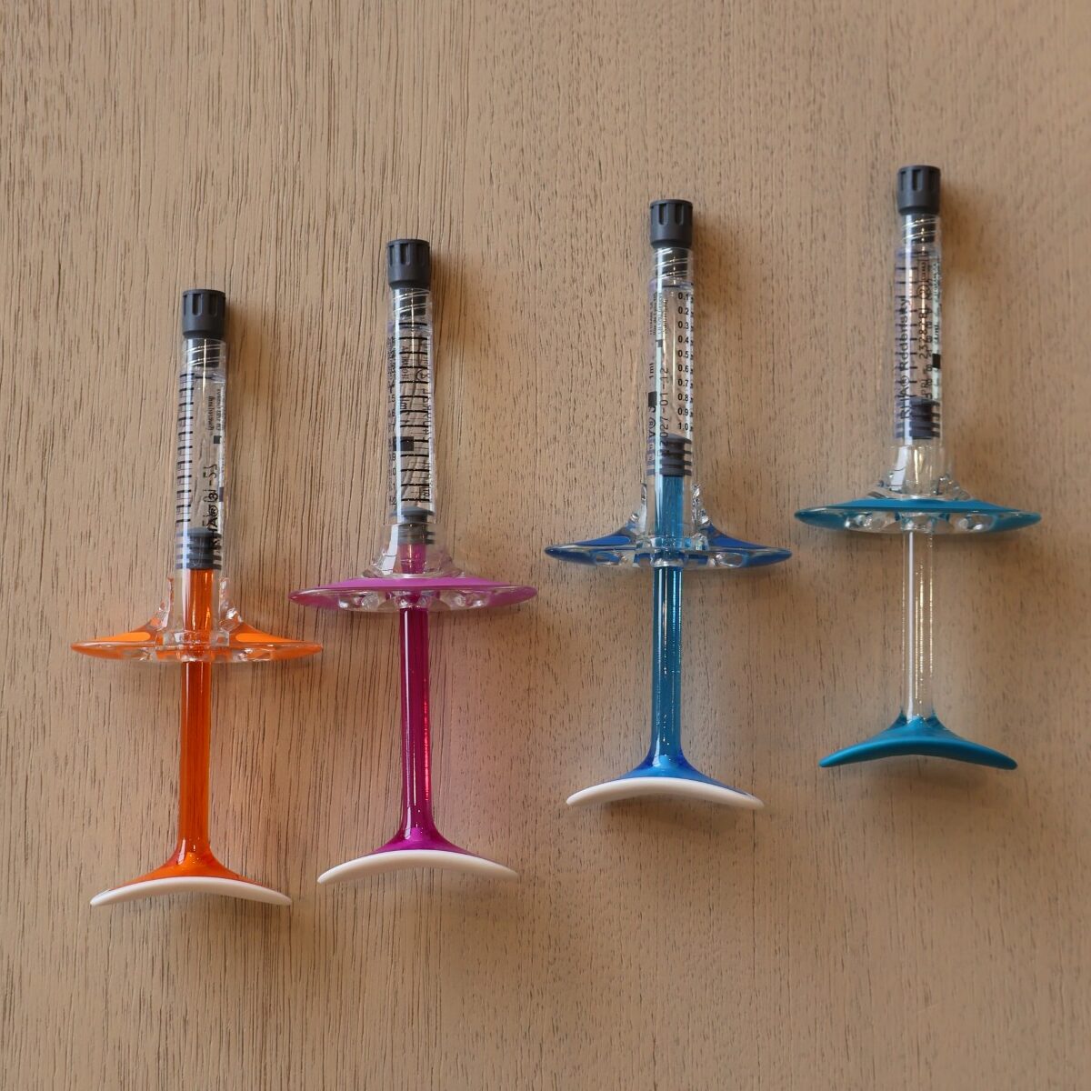a group of syringes on a table